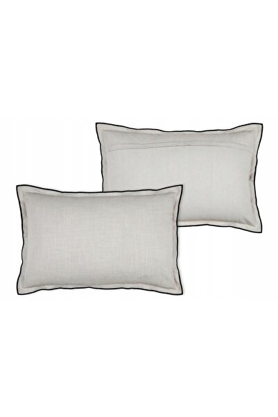 Stof PERNĂ DECORATIVĂ BUMBAC 40 X 60 CM GRI UMPLUTURĂ POLIESTER