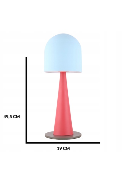 NO BRAND LAMPĂ DE BIROU VISBY 1X40W E27 ALBASTRU, ROȘU