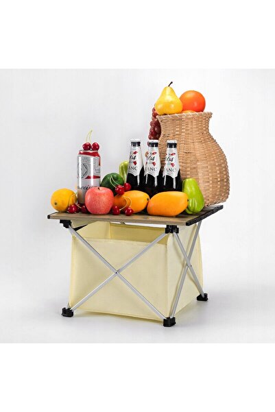 NO BRAND Măsuță de camping pliabilă de 0,9 kg pentru cort, pentru picnic, QUN...