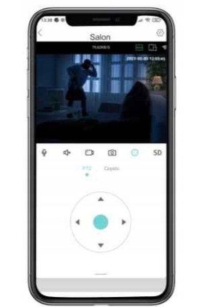 NO BRAND Cameră PTZ IP de exterior 8MP 5X WIFI cu interfon, senzor de mișcare...