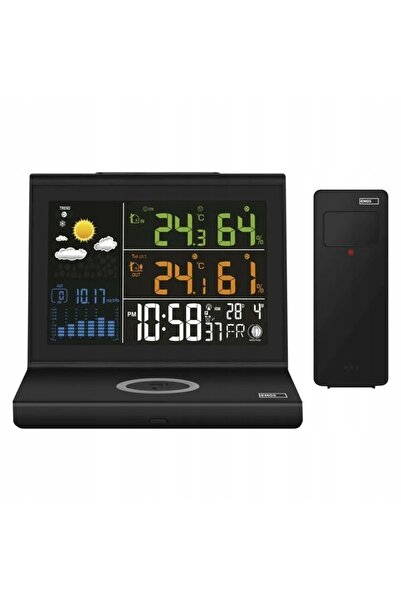 Emoshayoga Stație meteo cu prognoză oricăror vreme și încărcător wireless pen...