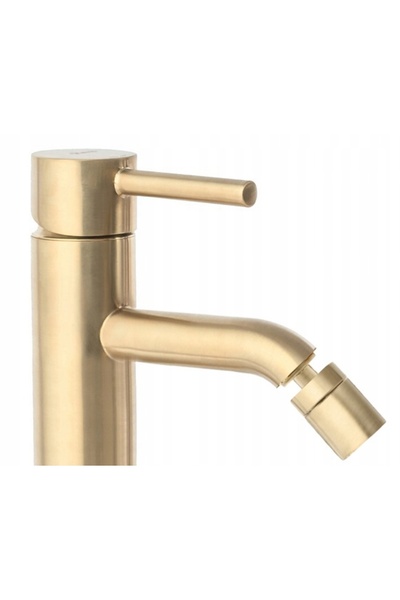 Rea Robinet bideu de podea LUNGO BRUSH GOLD Auriu periat