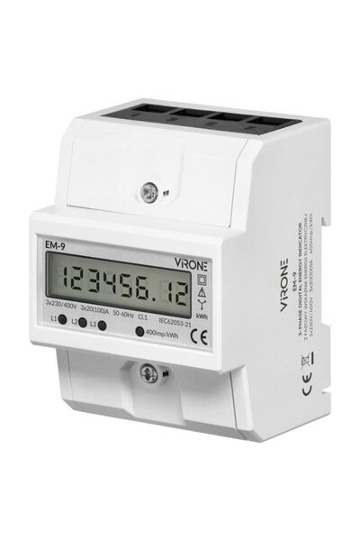 Virone CONTOR DE ENERGIE TRIFAZAT 100A, CONTOR DE CONSUM DE CURENT, CONTOR TR...