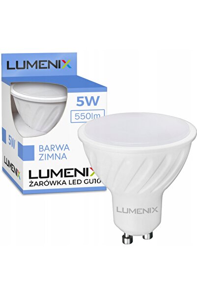 NO BRAND 6x corp de iluminat rotund din sticlă cu oglindă neagră + bec LED GU...
