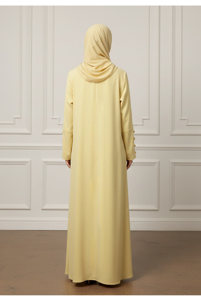 Nukhbaa Buttoned Blazer Abaya