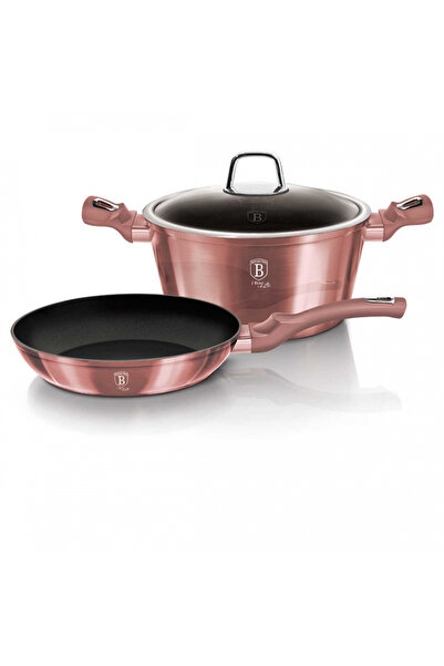Berlinger Haus KIT COMPLET 4EL. SET VASE DE GĂTIT PENTRU INDUCȚIE ȘI GAZ CU C...