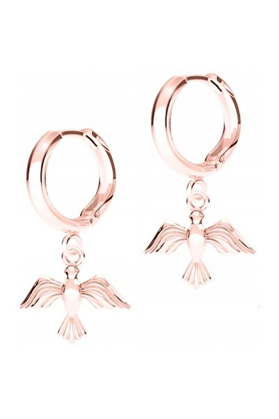 Larezo Cercei din argint  "Te iubesc ", Argint Sterling 925 placat cu aur roz...