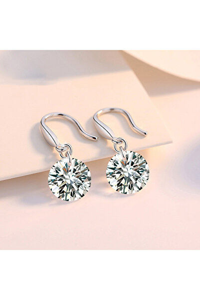 Choice Silver Charming 925 Sterling Silver Simple Luxury Pendant Earrings wit...