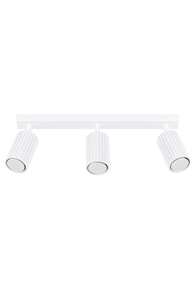 SOLLUX Lampă de tavan KARBON 3L albă