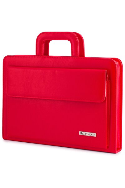 Beltimore Organizator de servietă Biwuar pentru vânzător, elegant, roșu I63