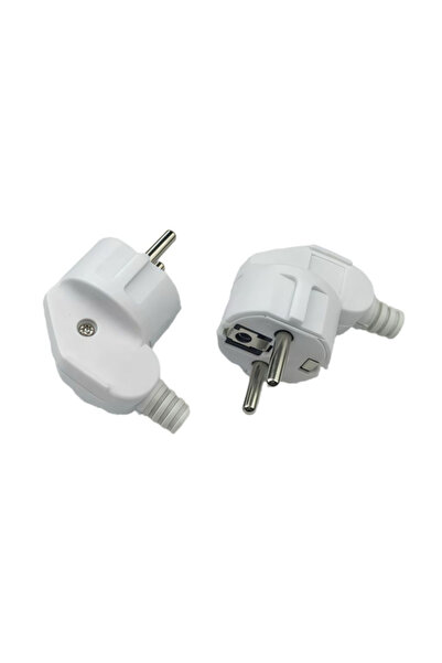 MicroConnect MC-GRUA-W Ștecher Schuko cotit alb 16A