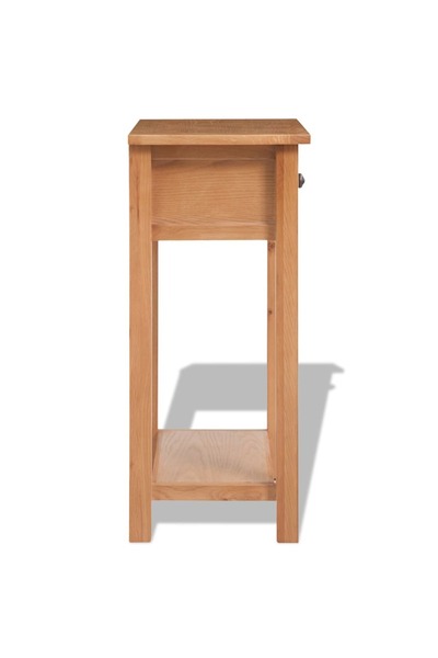 vidaxl Console Table 50x32x75 cm Solid Oak Wood