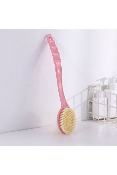 idei Perie de baie cu mâner din plastic opac, dimensiuni 35×7 cm, culoare liv...