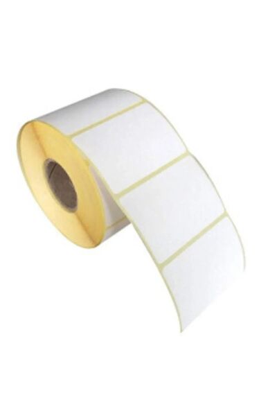 KARTALLAR ETİKET 80x100mm 500 Sarımdan 3 Rulo Termal Barkod Etiketi Soldan Sa...