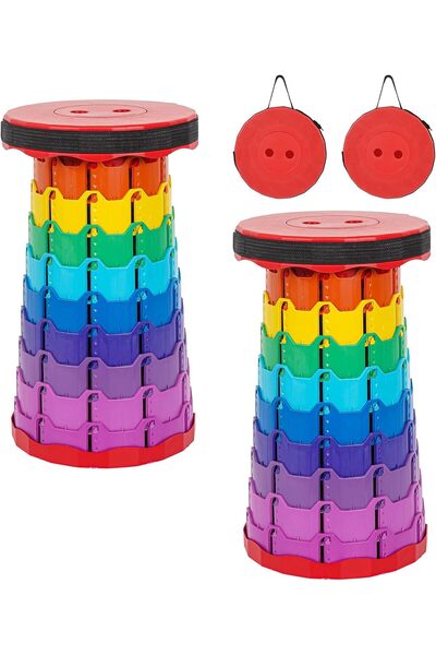 Generic Brand Sși de 2 tabourși pliant portabil - tabourși de camping rétract...