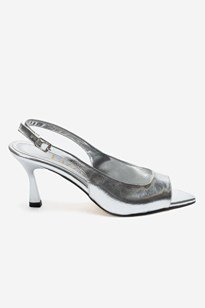 Lizzu Women's Pointed Toe Open Medium Size 8 cm Heeled Shoes Nicola