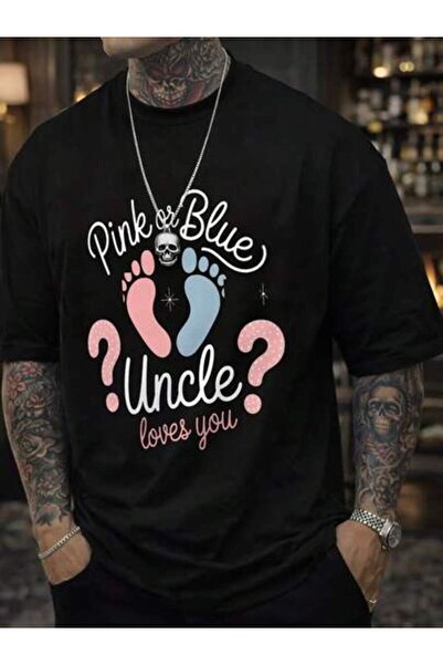 45 BPM Men'S Pink Or Blue Uncle_ Uncle Loves You Graphic T-Shirt,Men Vacation...