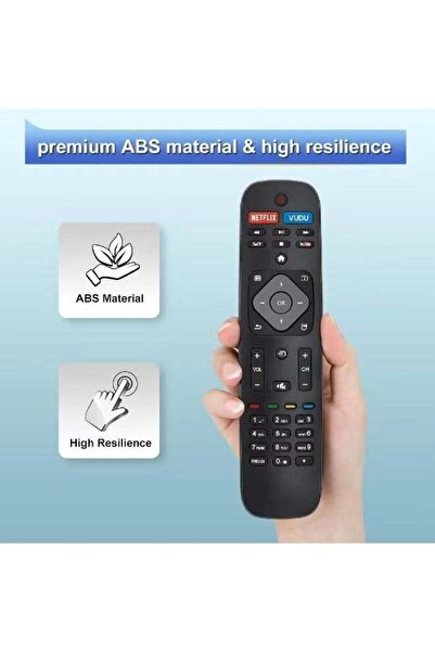 Gennext Replacement Remote Control for Philips Smart TV, Compatible with All Philips LCD LED 2K 4K UHD Smart TVs