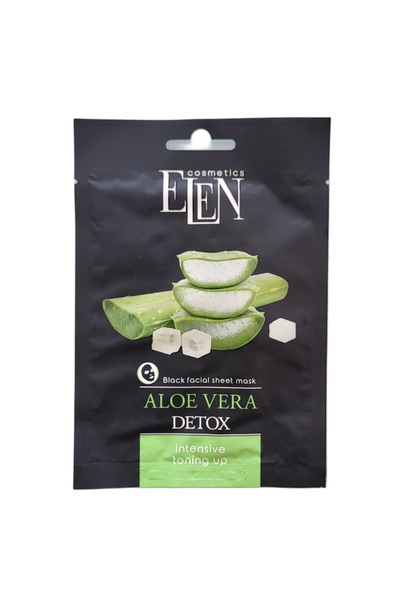 ELEN COSMETİCS Masca de față Aloe Vera Detox, curățare profundă, hidratare, 1...