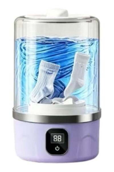 HXD Zoomlion Portable 4D Pulse Mini Washing Machine – USB Rechargeable Underw...