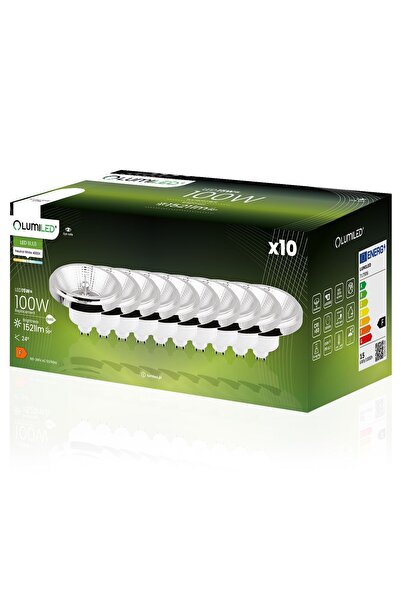 Lumiled 10x Bec LED GU10 Spot ES111 15W = 100W 1521lm 4000K Neutru 24 °   Argint