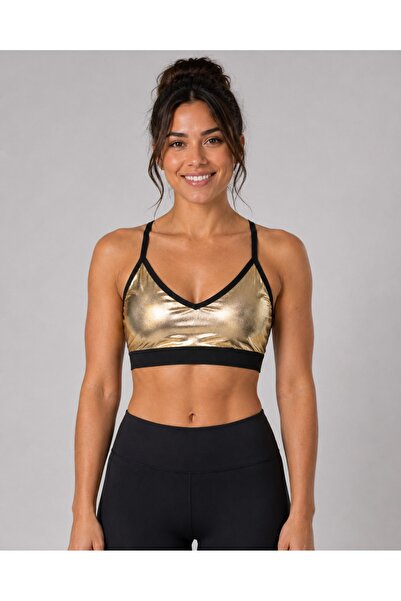 Derya Kurşun Basic Patterned Padded Bustier 529-013