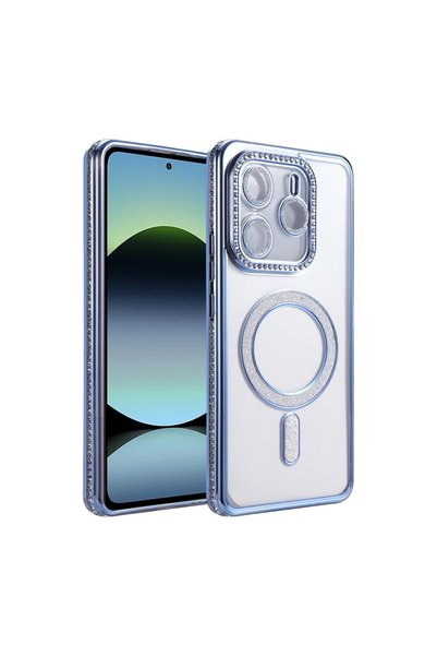 Generic Brand Xiaomi Redmi Note 14 4g Joke Simli Magneticsafe Case - Blue