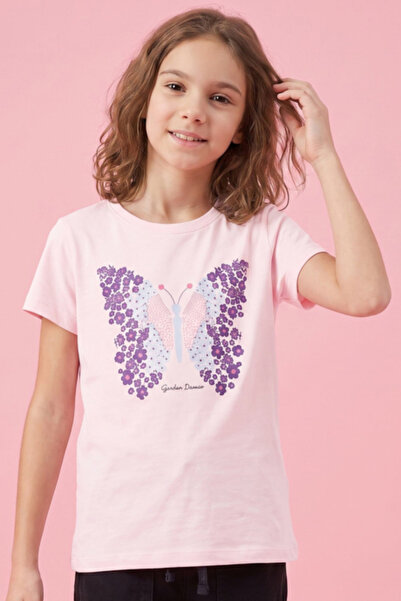R&B Printed T-Shirt with Crew Neck and Short Sleeves