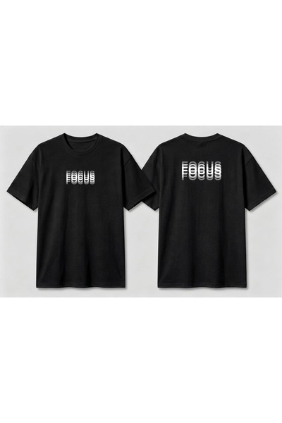 venüsdijital Focus Front and Back Printed T-Shirt