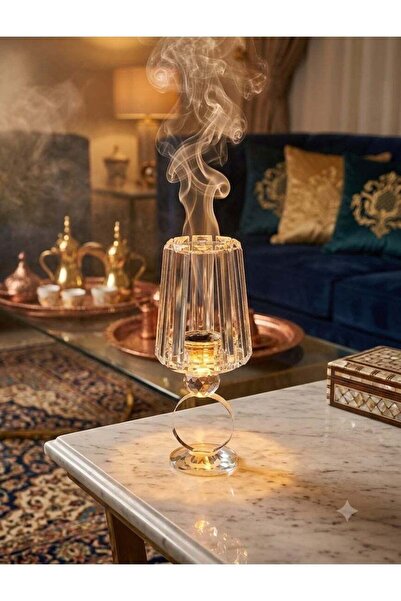 CRYSTAL مبخرة وحامل شموع، شفاف، لمسة فاخرة لمنزلك