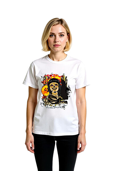 PayBuy Tricou pentru femei Goth Skeleton cu imprimeu Red Eyed