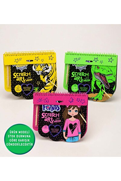 Gift Moda Scraping and Painting Activity Book