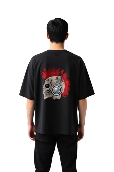 PayBuy Ανδρικό μπλουζάκι με στάμπα Respect for the Punk Music Spirit, σε μεγά...
