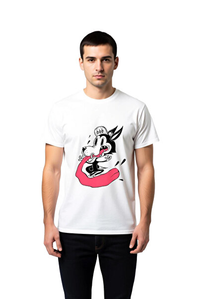 PayBuy Men's Cartoon Dog Printed Short Sleeve T-Shirt 100% Cotton Relaxed Fit...