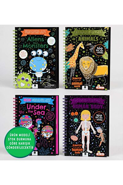 Gift Moda Engraving and Painting Activity Notebook