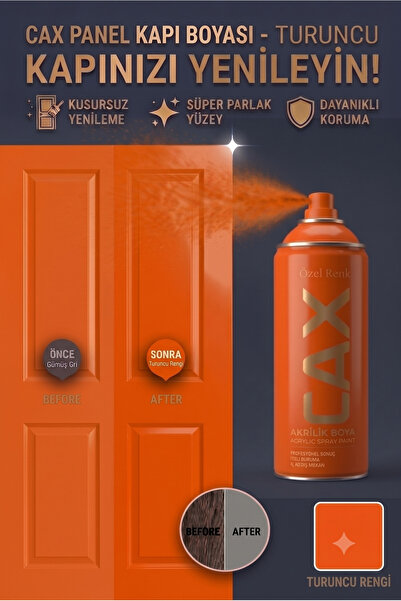 caxcolors CAX Panel Kapı Boyası - Akrilik Boya Ahşap Ve MDF Kapı Yenileme Boyası