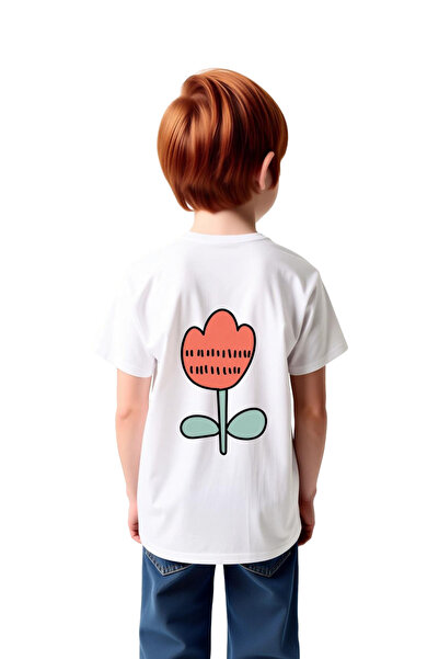 PayBuy Segment Leaf Flower Art Printed Children's T-Shirt