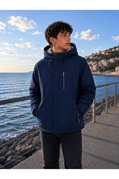 MRD SPORT Boys' Coat with Fur Inside