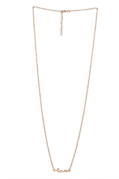 VeeShop Lant pentru corp, cu LOVE in talie - Auriu