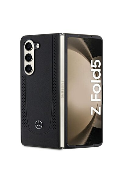 MERCEDES MEHCZFD5ARMBK Z Fold5 F946 μαύρη σκληρή δερμάτινη θήκη Urban