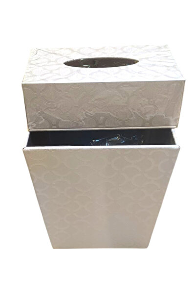 Generic This Product Is a Home Organizer Set That Includes a Tissue Box and a...