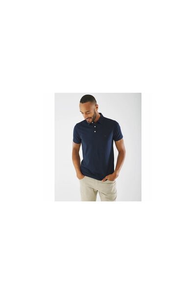 MEXX Polo Shirt Μπλέ Σκούρο Μονόχρωμο
