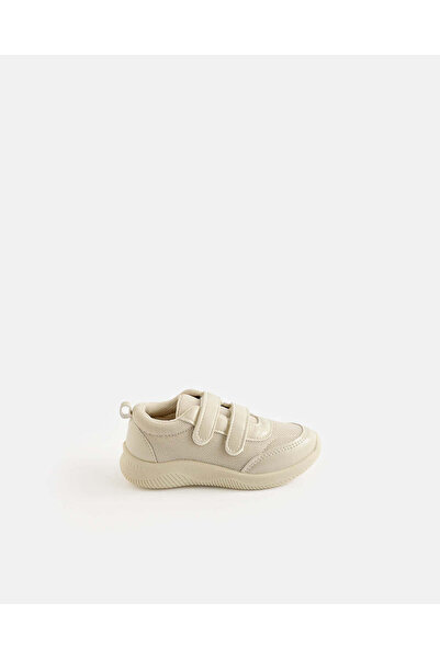 REDTAG Girls Beige Double Strap Low Top Sneakers