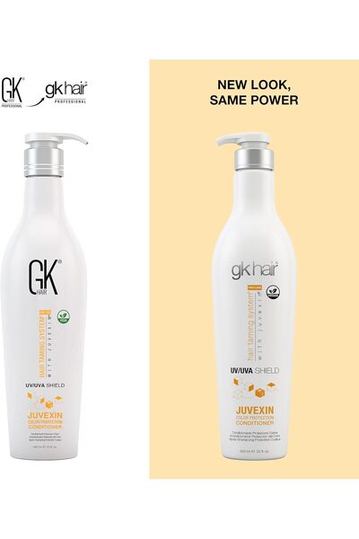 GK HAIR سائل للشعر الجاف، 650 مل، مغذي، مرمم، مقوي، مرطب، حماية للون الشعر مع...