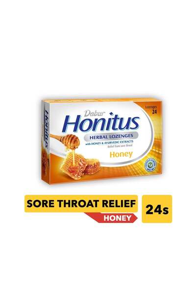Dabur Honitus Herbal Loz Honey 2x12str