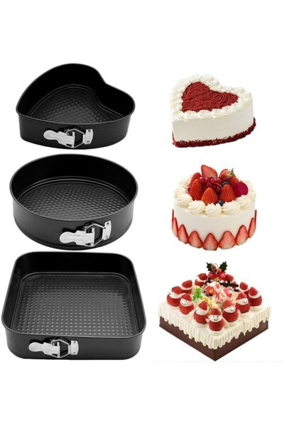 STARSTAR 6-piece metal cake mold set, easy to clean, suitable for fondant coo...
