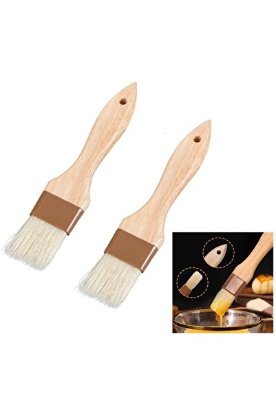 STARSTAR Beechwood oil brush set (2 pieces), suitable for grilling and baking...