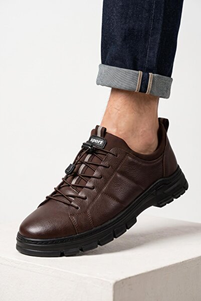 ISPARTALILAR 266 Orthopedic Sole Genuine Leather Men's Shoes Winter Men's Sho...