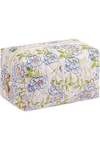 HHQQWZ Makeup Bag Travel Cosmetic Bag for Women Girls, Zipper Make Up Pouch, ...