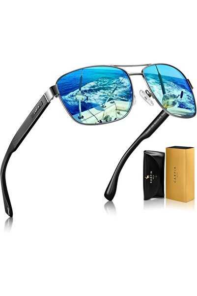CARFIA Classic Metal Mens Sunglasses - Polarized Sunglasses UV Protection Ace...